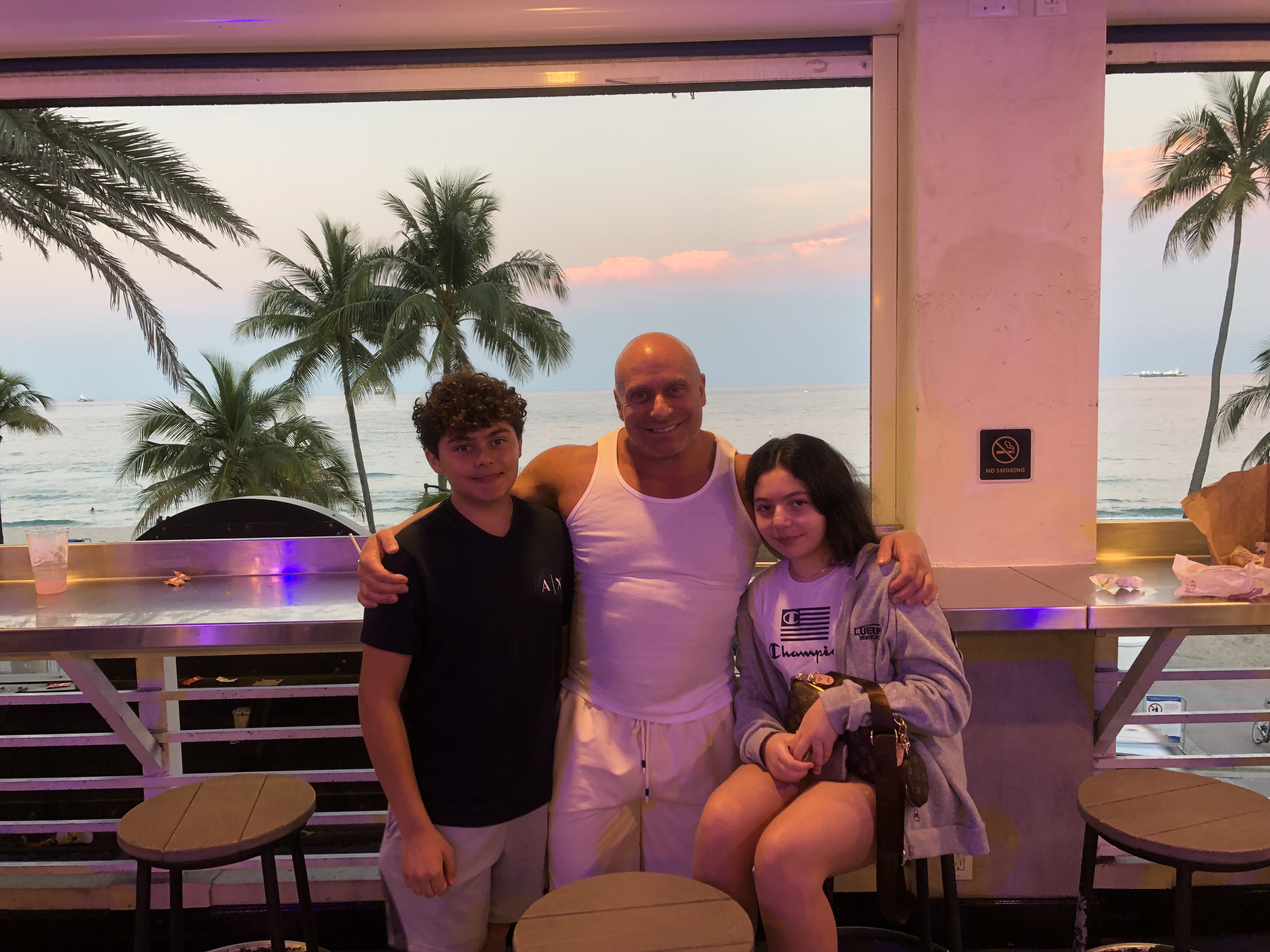 Steven Panzella with his children