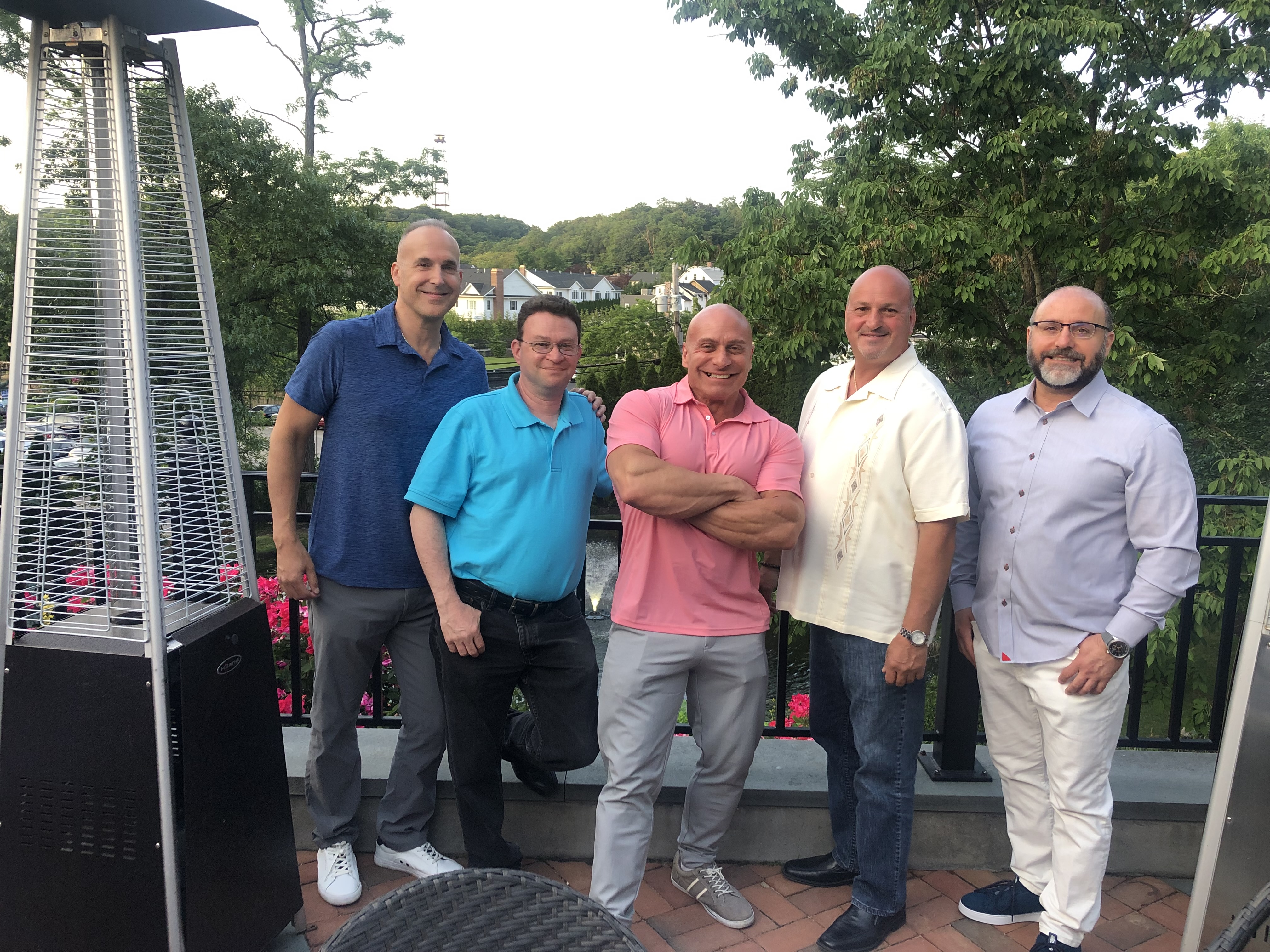 Steven Panzella with friends and colleagues