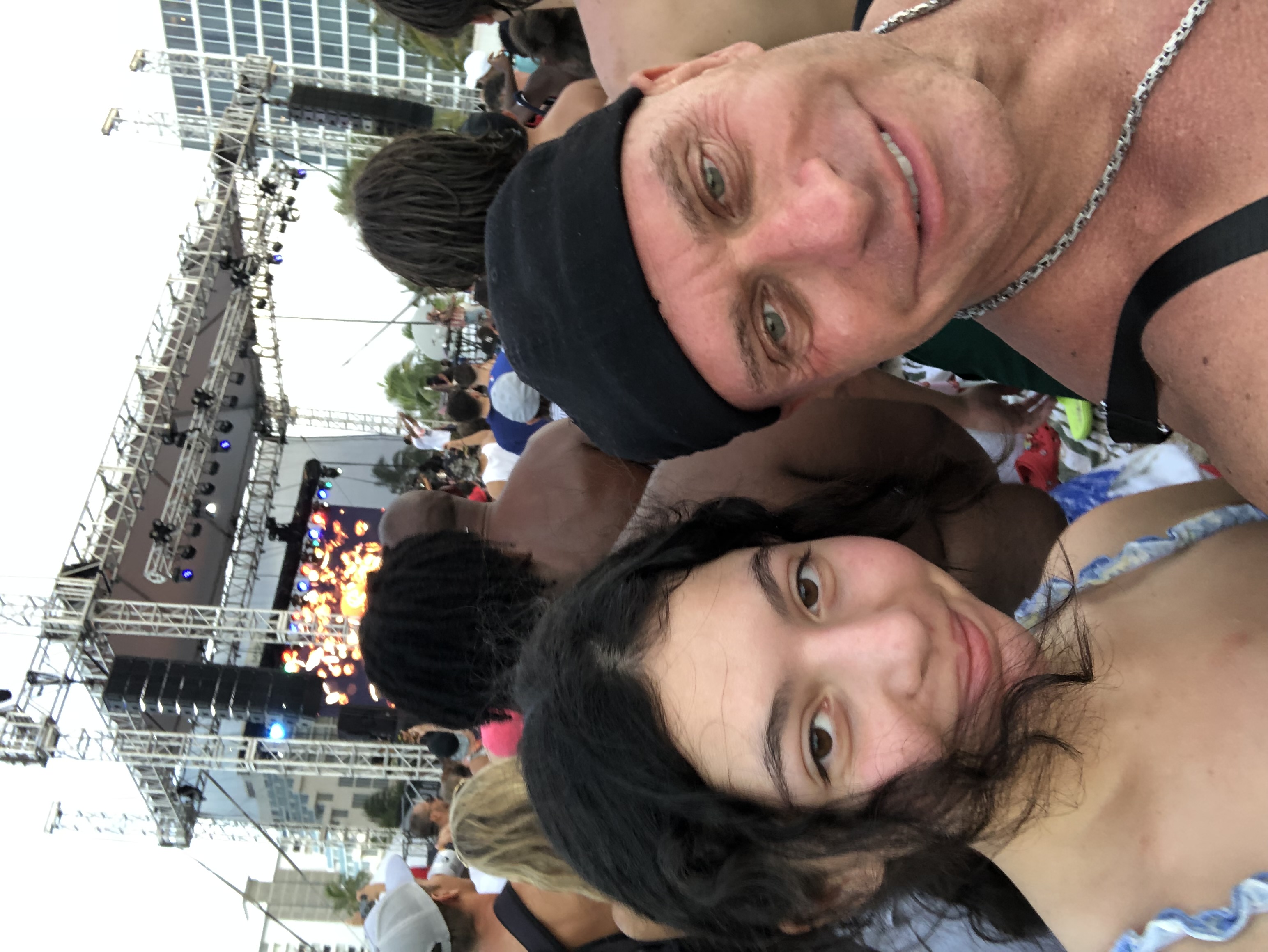 Steven Panzella with his daughter at an outdoor event